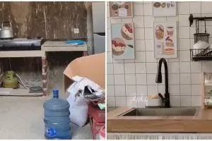 Tanpa kitchen set tetap mewah, 9 potret dapur Korea style ini estetiknya bikin si pecinta dekor mupeng