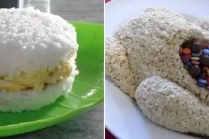 Referensi buat anak kos, 12 potret kocak hidangan dari nasi ini sudah bikin kenyang saat melihatnya