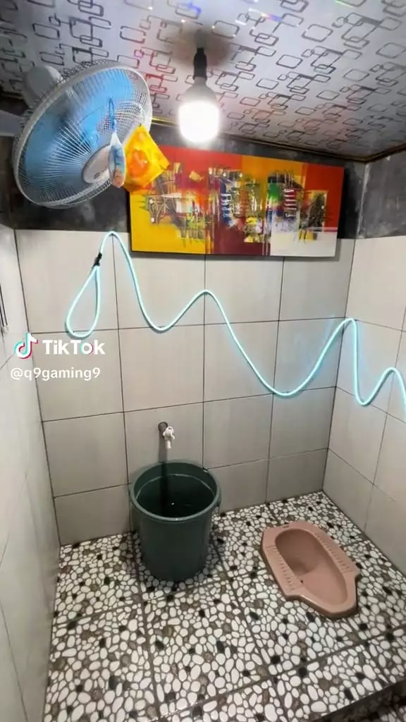 Interior toilet kebanyakan fitur © TikTok Interior toilet kebanyakan fitur © TikTok