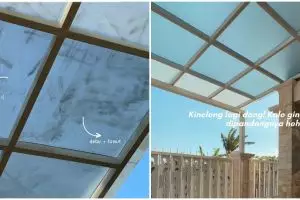 Nggak perlu diguyur dengan air, ini cara bersihkan kanopi kaca berdebu cuma pakai 1 bahan pembersih