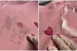 Bukan pakai deterjen, begini trik menghilangkan getah pada baju gunakan 1 bahan dapur