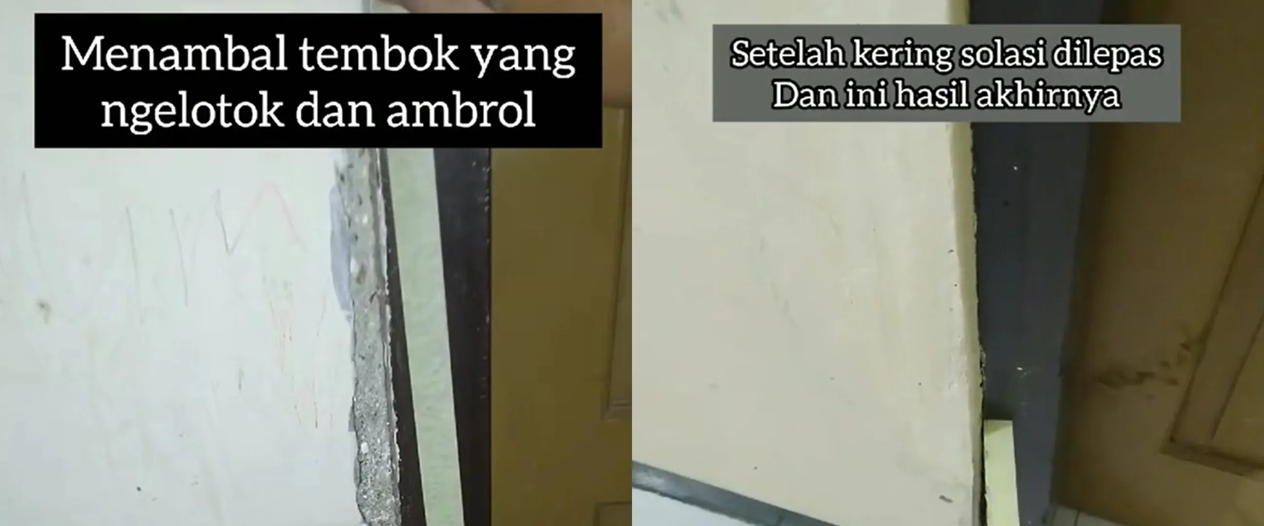 Tak perlu renovasi ulang, ini cara tambal tembok rumah yang mengelupas pakai tambahan 1 bahan perekat