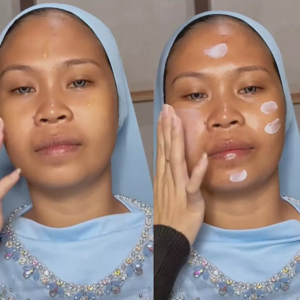 Wanita sawo matang dimakeup manten MUA pakai barbie look ini manglingi pol, jadi seperti beda orang