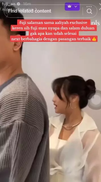 Sikap ramah Fuji bertemu Aaliyah © TikTok