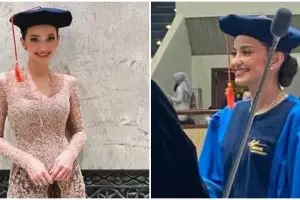 Sempat dapat pertanyaan kocak dari dekan, begini 11 momen Enzy Storia wisuda sarjana di usia 31 tahun