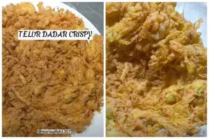 Bukan diberi sayur kol atau tahu, trik goreng telur dadar krispi & tebal cukup tambah 2 bahan dapur