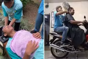 11 Potret kocak orang berasa ke salon ini bikin nggak habis pikir, pelayanan oke walaupun seadanya