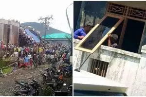 13 Potret kocak momen kerjasama kuli saat bikin bangunan ini tingkahnya bikin nggak kuat nahan ketawa