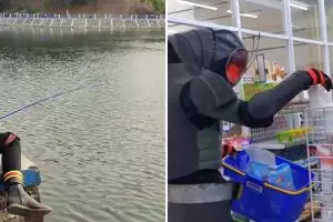 11 Potret kocak Satria Baja Hitam gabut ini bikin geleng kepala, sepertinya dunia sudah aman