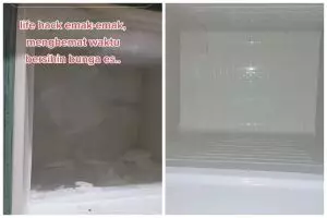 Simpel tanpa dicairkan, ini trik agar bunga es di kulkas mudah dibersihkan cuma pakai 1 alat