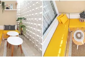 9 Potret teras sempit jadi ruang tamu ini desain rosternya bikin tampilannya unik dan cantik