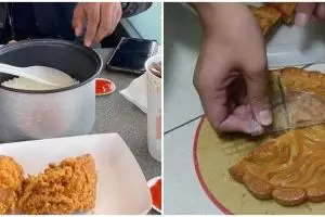 Hemat pangkal kaya, 11 potret kocak orang nggak mau rugi pas makan ini tingkahnya bikin geleng kepala