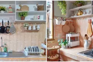 11 Potret dapur minimalis tetap estetik cuma pakai keramik, bisa jadi ide dekor simpel rumah subsidi