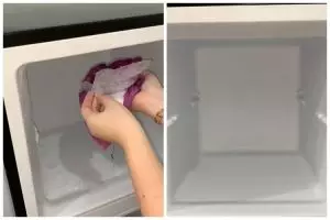 Bukan pakai kipas angin atau air hangat, ini trik bersihkan bunga es freezer cukup pakai 1 bumbu dapur