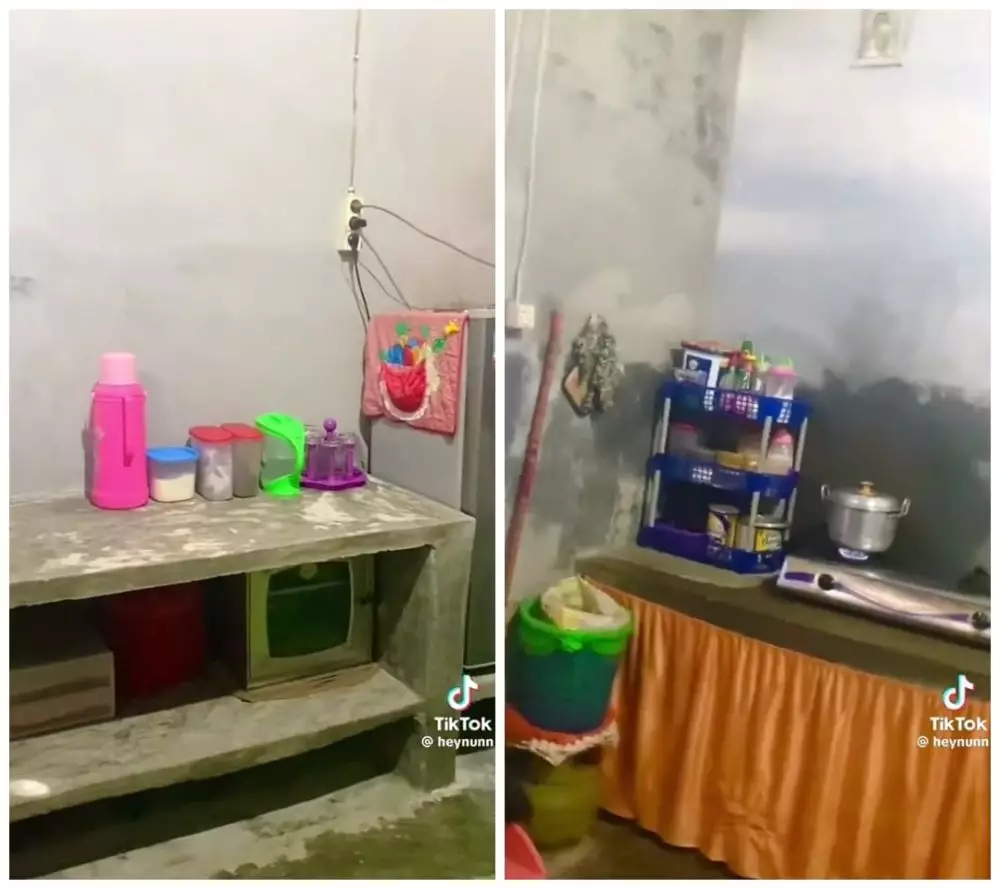 Makeover dapur buluk modal Rp 500 ribu © TikTok