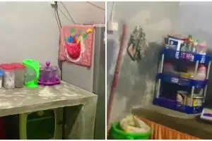 Transformasi dapur buluk dimakeover dengan modal di bawah Rp 500 ribu, hasilnya super estetik
