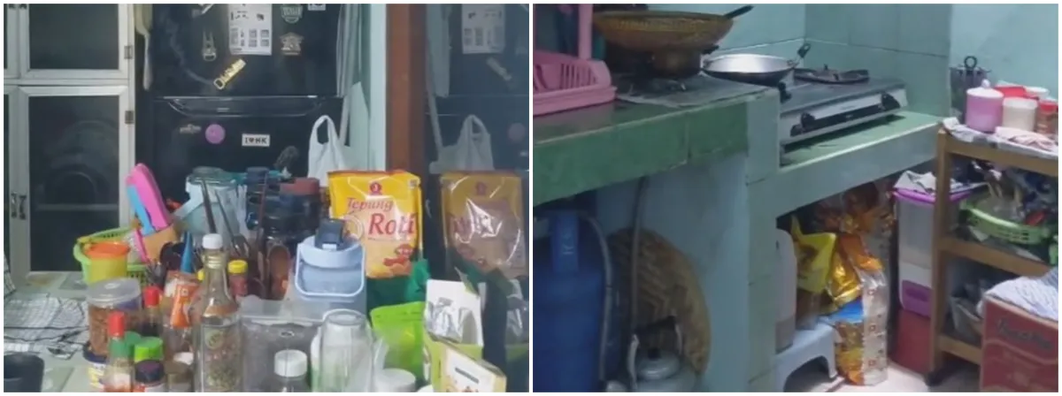 11 Potret dapur ibu penuh barang usai direnovasi ini jadi mewah & rapi ...