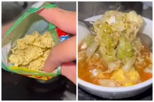 Cukup tambah 2 bahan dapur, ini trik bikin mi instan sehat dan kaya serat untuk diet