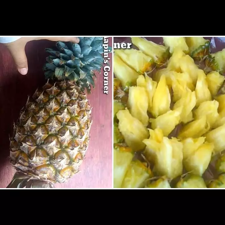 Tanpa pisau, begini cara mengupas kulit nanas cuma pakai 1 alat sederhana