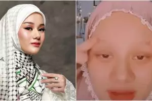 Unggah foto tanpa makeup, 11 potret seleb percaya diri perlihatkan alis tipis ini banjir pujian