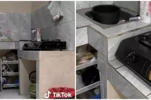 Modal Rp 180 ribu, 9 potret makeover dapur sempit jadi estetik ini bukti murah tapi nggak murahan