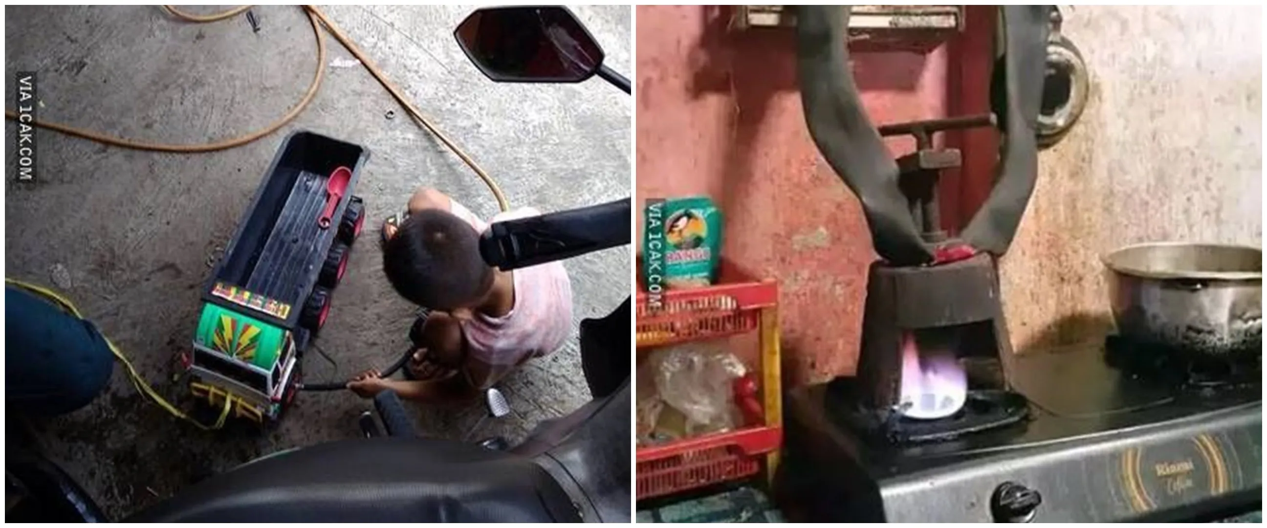 Bukan cuma tambal ban, 11 potret kocak kejadian nyeleneh di bengkel ini nggak habis pikir