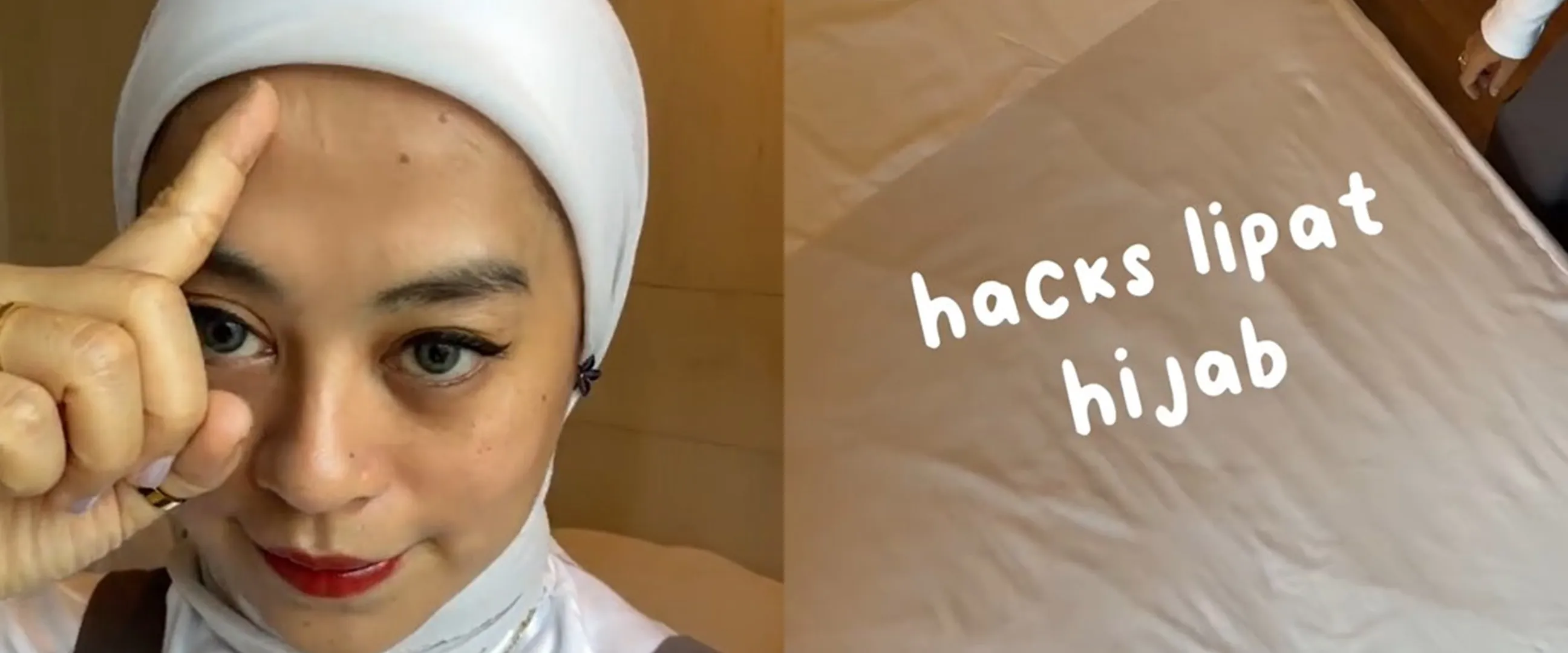 Tak perlu disetrika ulang, ini cara bikin hijab auto rapi saat traveling, cuma butuh waktu 10 detik