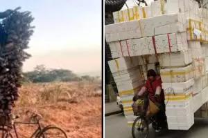 Berasa pakai pick up, 11 potret kocak orang bawa barang pakai sepeda ini di luar dugaan