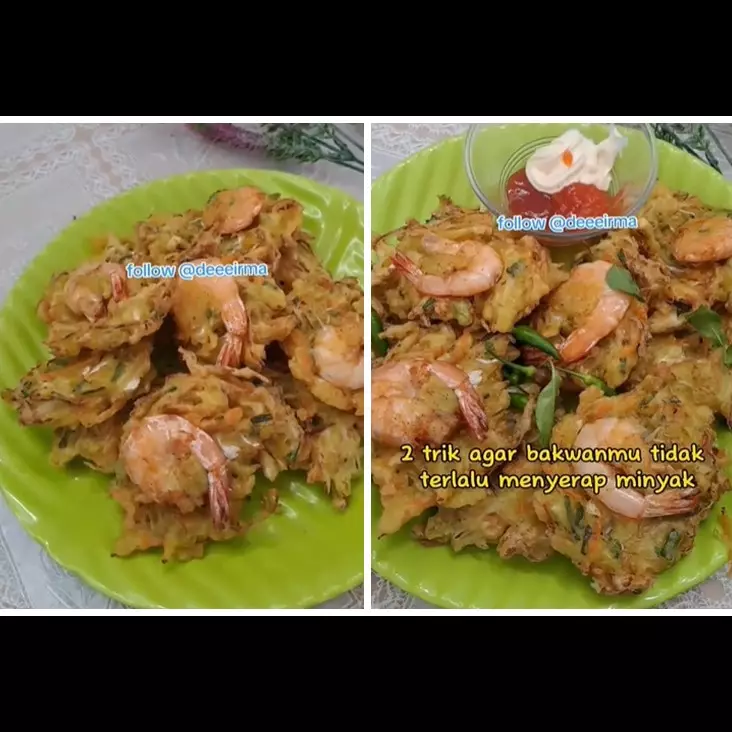 Tanpa soda kue dan margarin, ini trik agar bakwan sayur tak menyerap banyak minyak pakai 1 bahan dapur