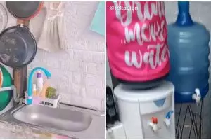 Cuma modal Rp 3 juta, 7 potret dapur darurat ini bukti suasana nyaman tak perlu bujet banyak