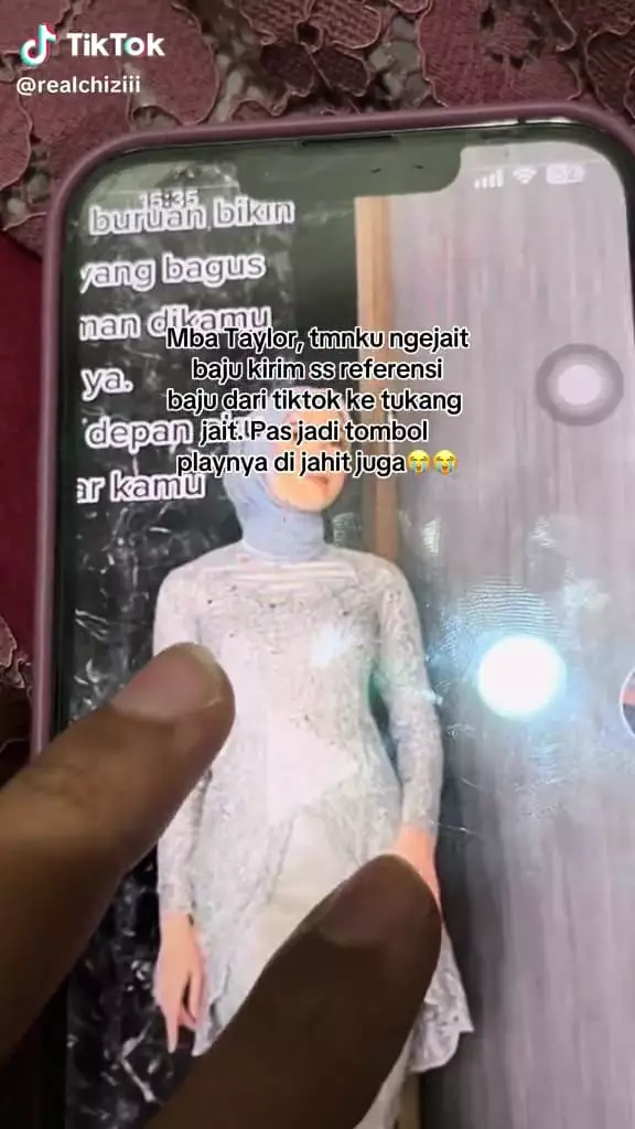 Jahit modal screenshoot © TikTok