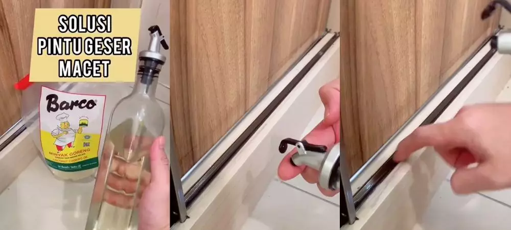 trik atasi pintu geser yang macet pakai 1 bahan masakan © berbagai sumber trik atasi pintu geser yang macet pakai 1 bahan masakan © berbagai sumber