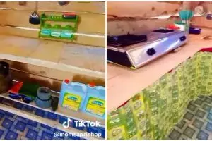 Terbuat dari kayu tak berarti buluk, 7 potret dapur sederhana ini selain rapi juga tampak lapang