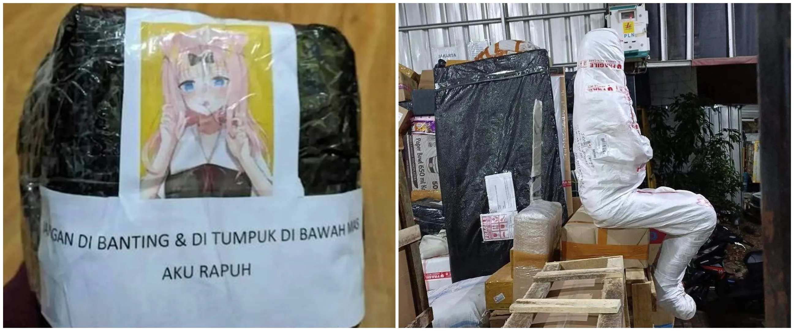 11 Potret kocak bungkus paket kelewat membagongkan ini bikin kurir bertanya-tanya