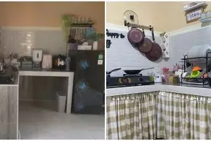 11 Potret dapur rumah subsidi tanpa kitchen set mahal ini desainnya pas buat ibu-ibu pecinta minimalis