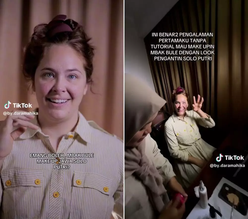 bule makeup putri solo © TikTok