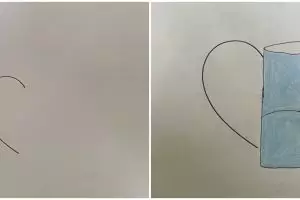 Dapat tugas sambung gambar, 9 potret karya murid kelas 2 SMP ini absurd kayak bocah cilik