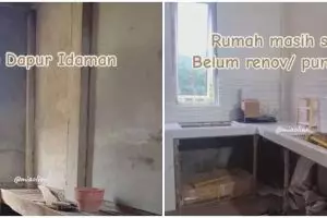 Tanpa kitchen set mahal, 9 potret dapur rumah subsidi ini tampak elegan cocok untuk hunian minimalis
