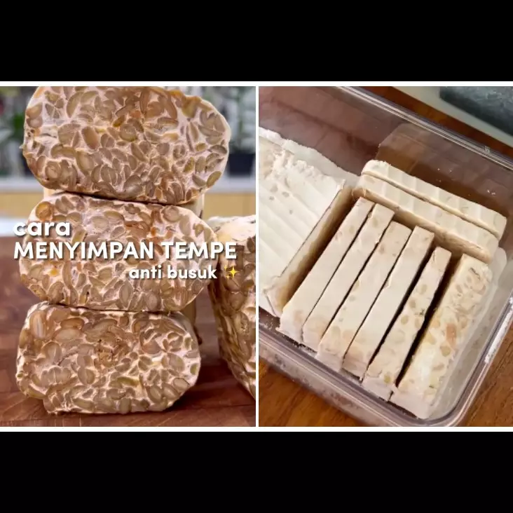 Tanpa perlu dikukus dulu, ini cara simpan tempe agar awet dan tak kering hingga 1 minggu