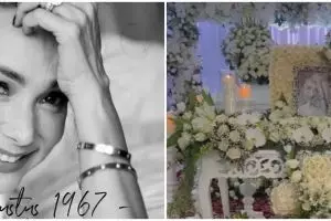 7 Momen ibadah penghiburan dan pelepasan jenazah Kiki Fatmala, akan dimakamkan sesuai wasiat