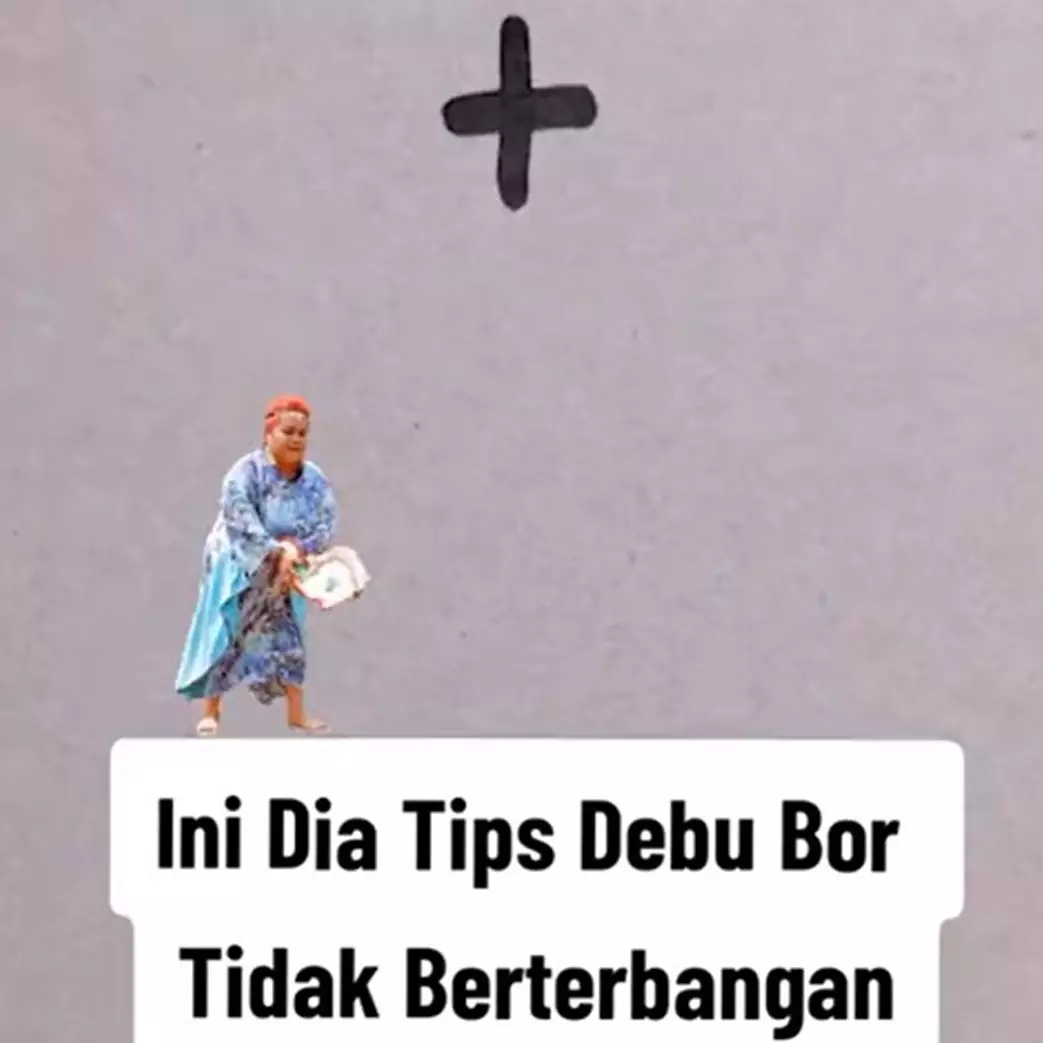 Tak perlu repot nyapu lantai, ini trik agar debu bor tembok nggak berceceran pakai tambahan 1 perekat