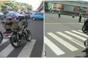 11 Potret kocak pengendara gabut saat nunggu lampu merah ini nyeleneh abis, bikin geleng kepala