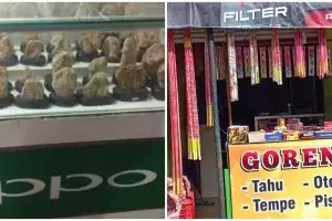 Serasa dikerjain, 11 potret kocak lapak pedagang ini malah bikin mikir keras