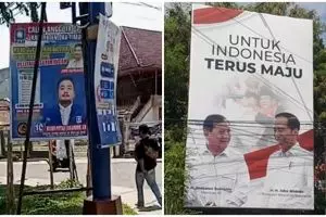 Viral baliho pilpres ini beda dari yang lain, dipertanyakan konsep yang sebenarnya