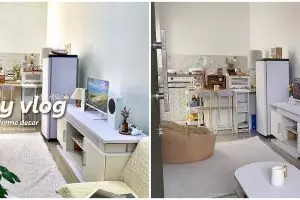 9 Potret dapur tanpa kitchen set menyatu dengan ruang depan ini pas jadi ide dekor kontrakan mungil 