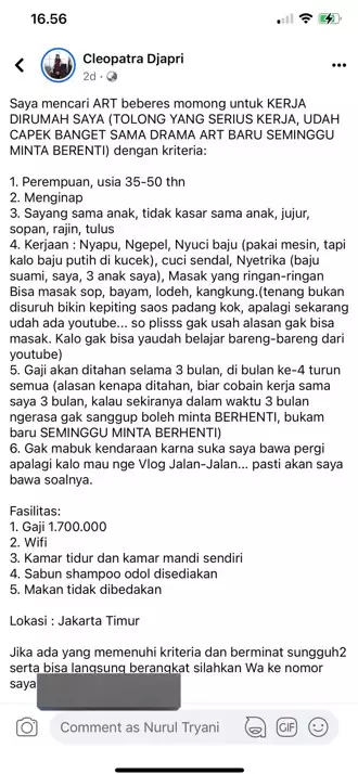 Cleopatra Djapri eks JKT48 cari ART © berbagai sumber Cleopatra Djapri eks JKT48 cari ART © berbagai sumber