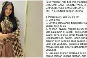 Heboh Cleopatra eks JKT48 cari ART & pengasuh 3 anak bergaji Rp1,7 juta, tugasnya yang seabrek dikecam