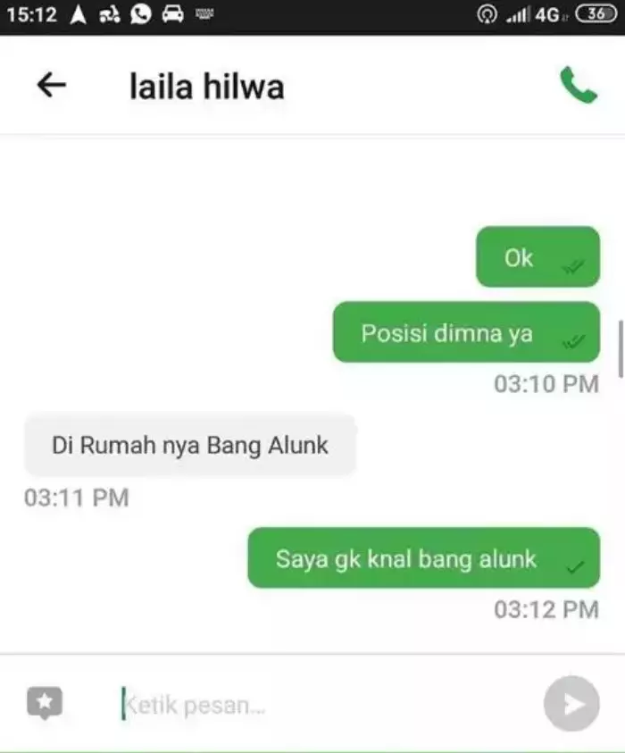 13 Potret lucu chat driver Berbagai sumber
