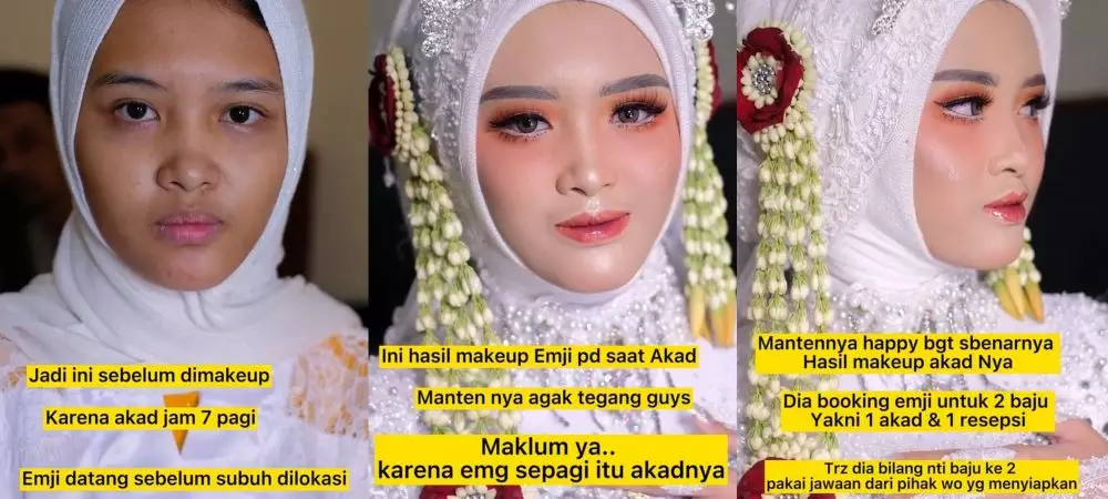 makeup pengantin diubah total MUA lain hasilnya bikin miris © berbagai sumber makeup pengantin diubah total MUA lain hasilnya bikin miris © berbagai sumber