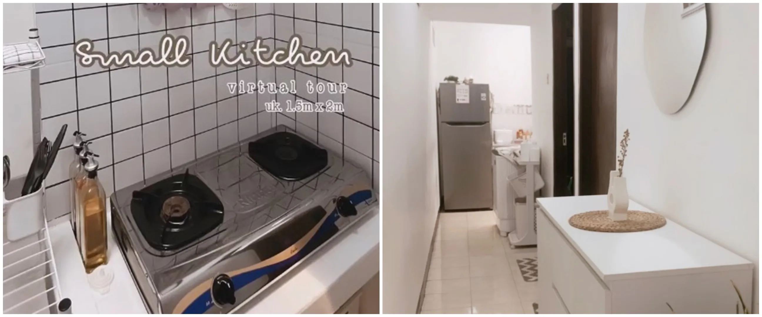 9 Potret dapur mungil kontrakan 3 petak penataannya ciamik tanpa kitchen set, estetik & nggak sumpek